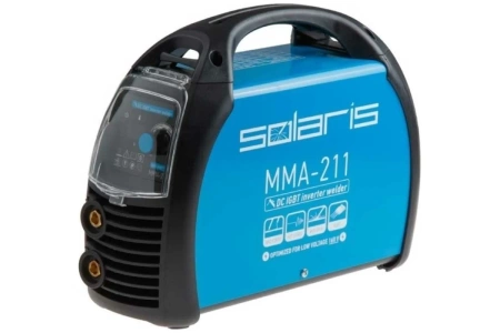 Инвертор сварочный SOLARIS MMA-211 (230В; 20-210 А; 70В; электроды диам. 1.6-4.0 мм; вес 3.9 кг) ЦВ-3438754050 MMA-211 купить по цене 61 990 тенге в интернет-магазине prime-tools.kz